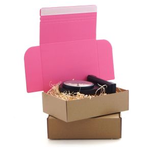 Pink Quick Seal Postal Boxes