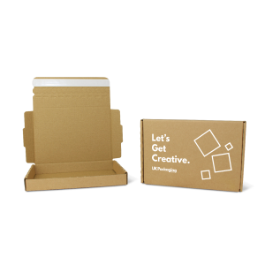 Brown Quick Seal Boxes - Printed 1 Colour