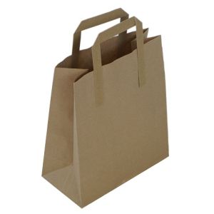 Brown Paper Carrier Bags Tape Handle