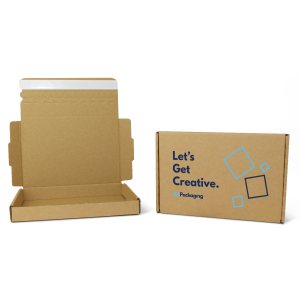 Brown Quick Seal Boxes - Printed 2 Colour