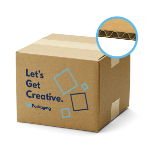 Single Wall Brown Cardboard Boxes - Printed 2 Colour