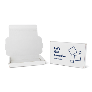 White Quick Seal Boxes - Printed 1 Colour