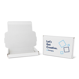 White Quick Seal Boxes - Printed 2 Colour